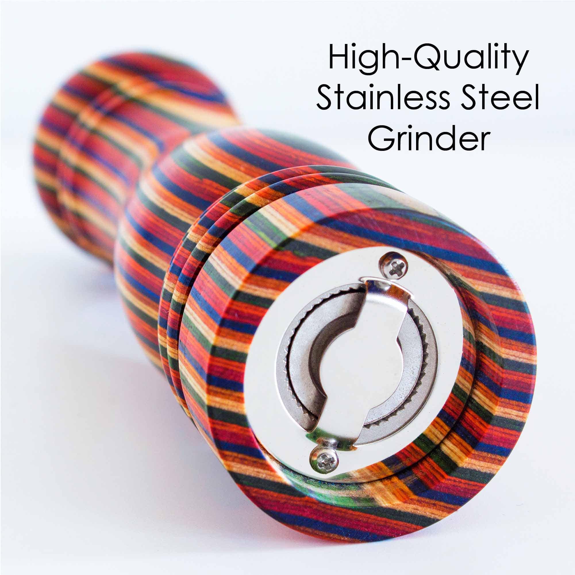 Baltique® Marrakesh Collection Premium Pepper Grinder - Adjustable Coarseness, Ceramic Mechanism - Perfect for Kitchen, Dining Table & Gourmet Cooking