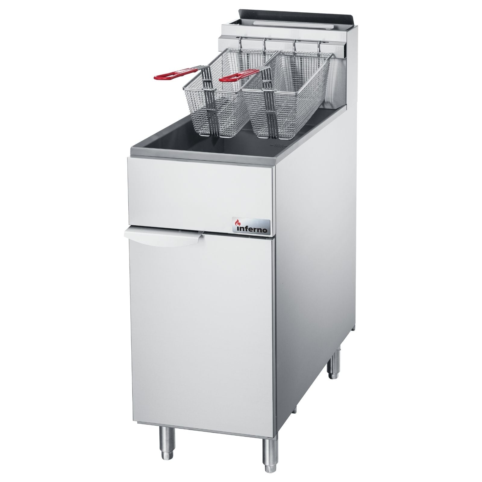 40 Lb Natural Gas Floor Fryer - 90,000 BTU High-Capacity Commercial Deep Fryer for Restaurants, Catering & Outdoor Cooking - Perfect for Fried Chicken, French Fries & Seafood
