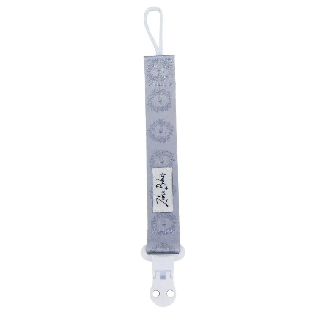 Zebra Babies Flexi Ribbon Pacifier Clip - Soft Silicone Dummy Holder for Newborns & Infants - Perfect for Strollers, Car Seats & Baby Carriers