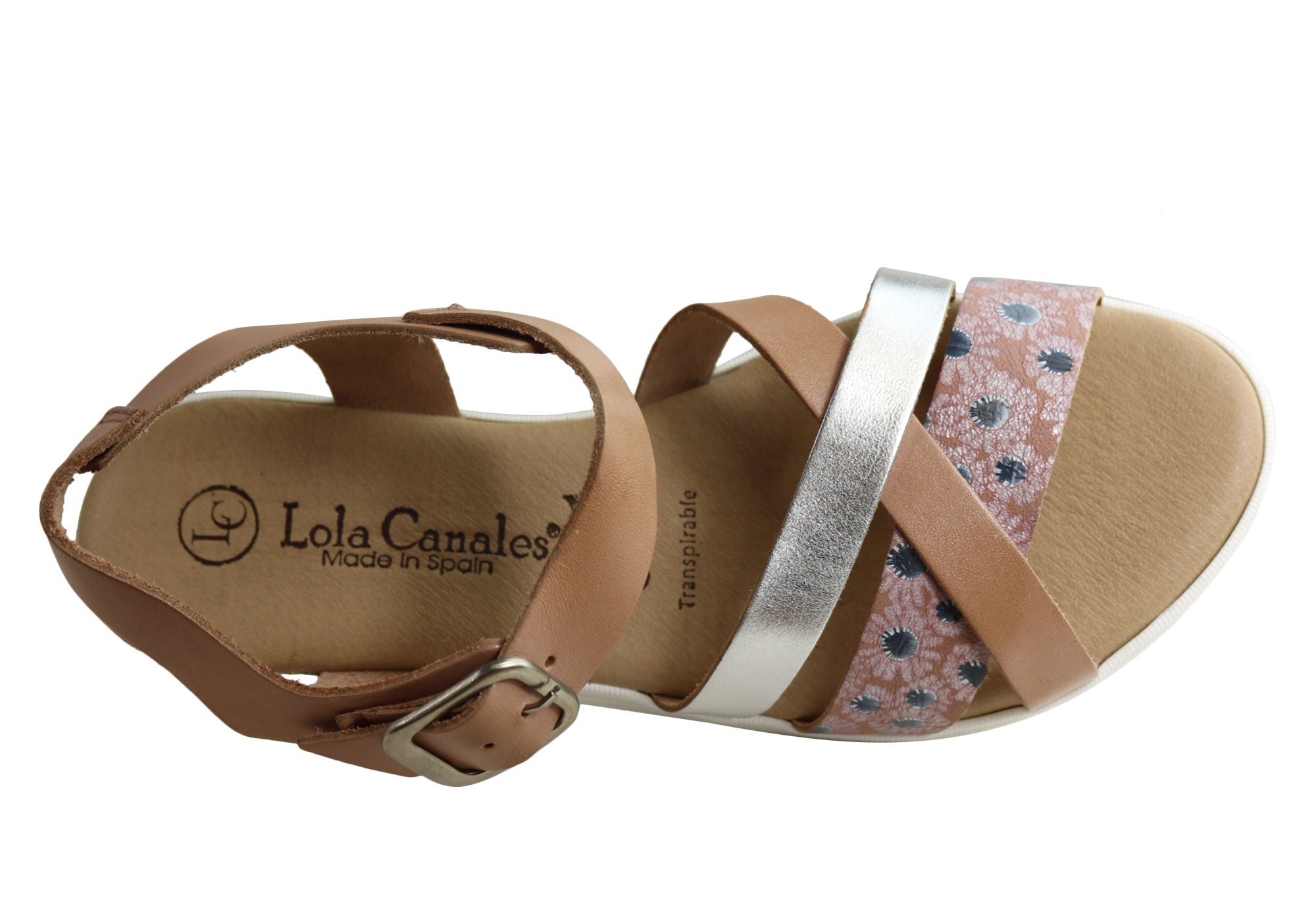 Lola Canales Daisy Women's Comfortable Leather Sandals - Handmade in Spain - Perfect for Summer, Beach & Casual Outings