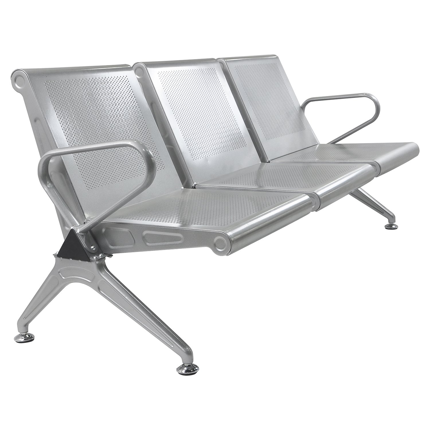 Bestmart 3-Seat Waiting Room Chair - Durable Airport Reception Bench for Schools, Hospitals, Barber Shops & Markets | Perfect for Lobbies, Waiting Areas & Public Spaces
