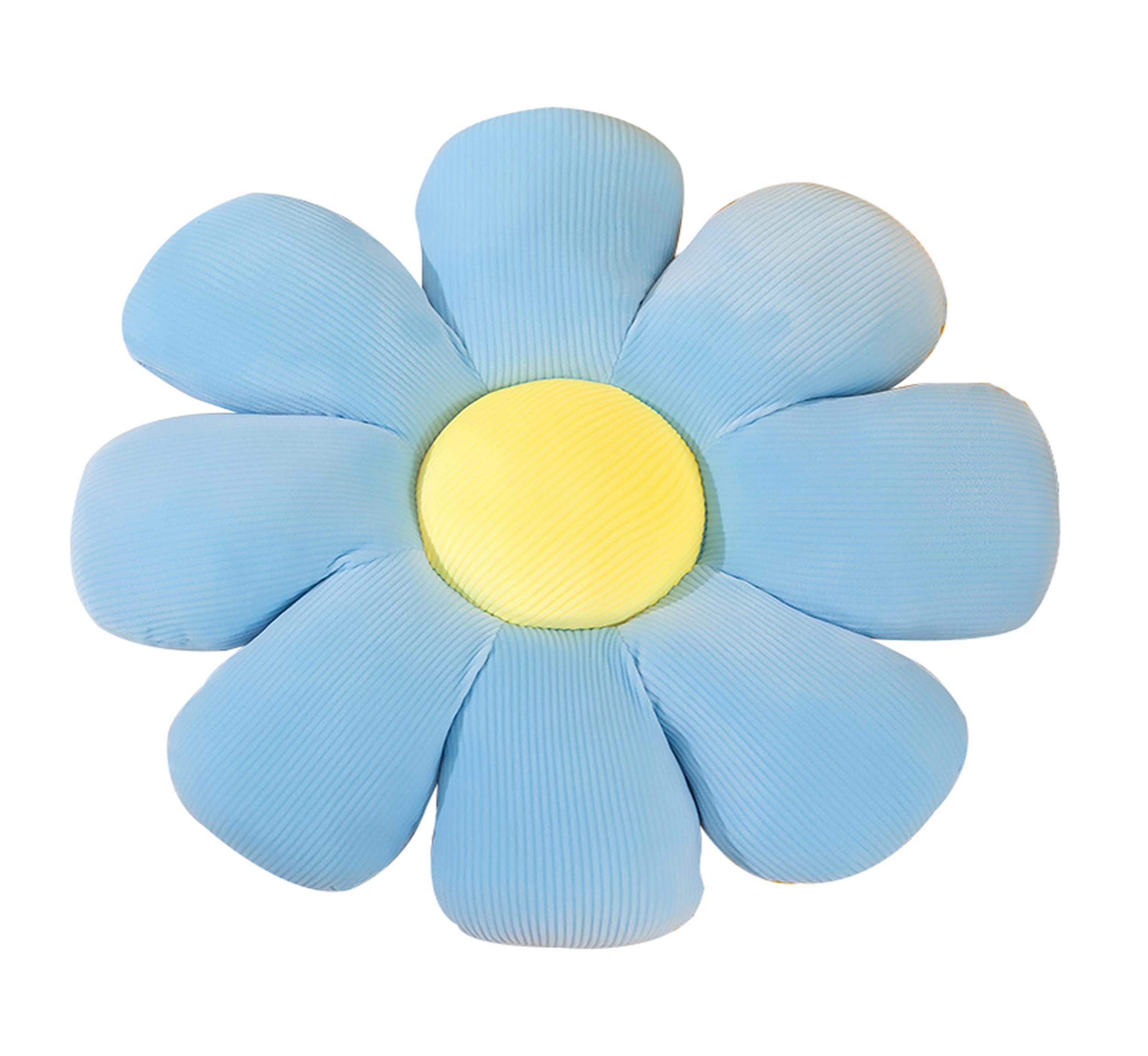 **Flower Floor Pillow - Large 40cm Flower-Shaped Cushion for Floor Seating, Chair, Office, Car & Couch - Soft & Comfortable Home Decor (Blue) - Perfect for Living Room, Bedroom, Yoga & Relaxation**