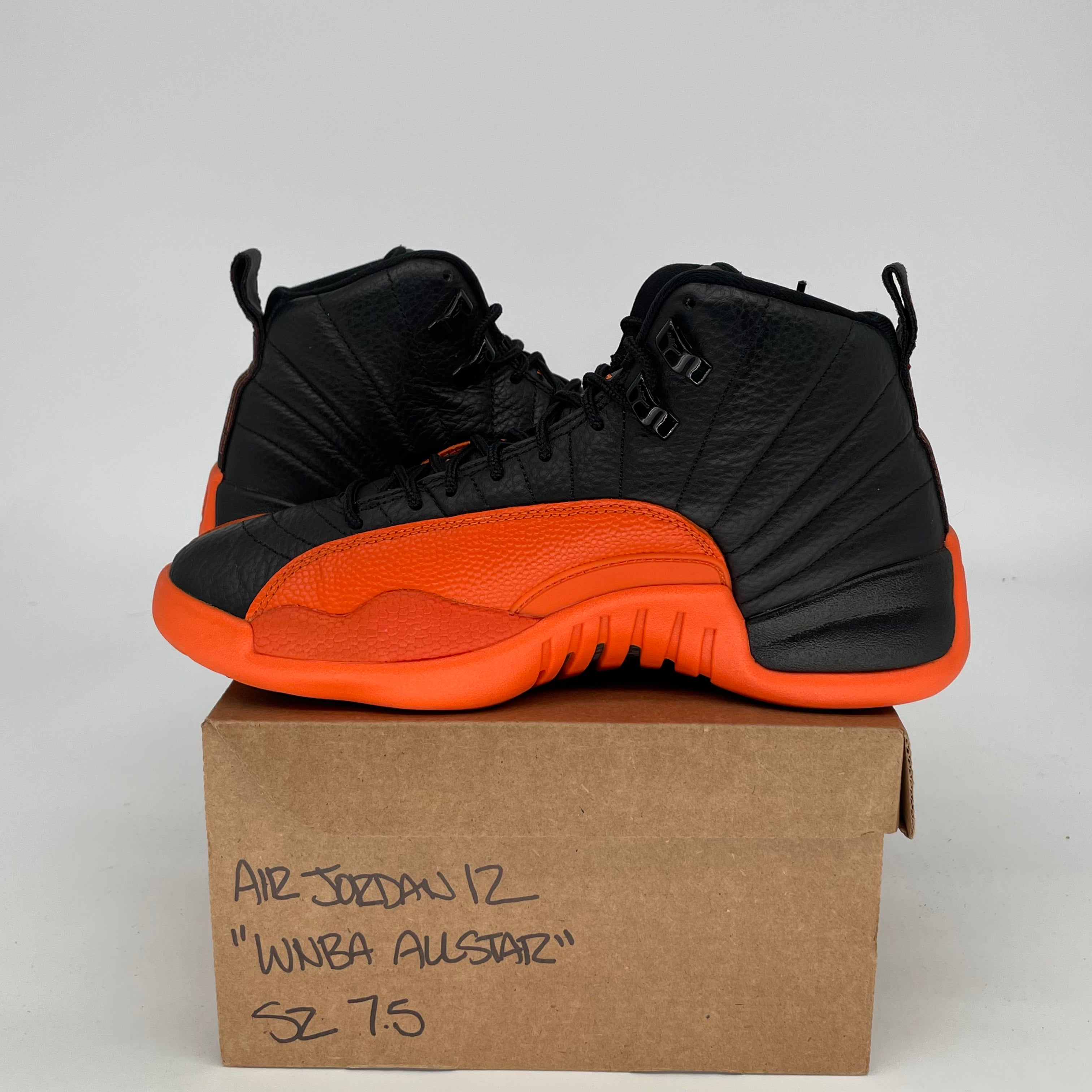 AIR JORDAN 12 WNBA All-Star Basketball Shoes - Women's Size 7.5/9W in Brilliant Orange (Style FD9101-081) | Perfect for Court Play, Streetwear Fashion & Sneaker Collecting