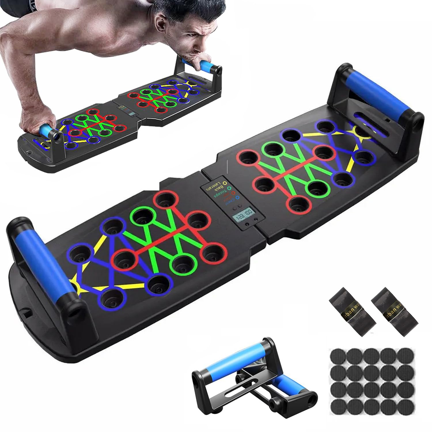 Best Push Up Stands for Home Gym - Adjustable & Non-Slip Pushup Bars for Chest & Arm Workouts - Perfect for Strength Training, Calisthenics & Home Fitness Routines