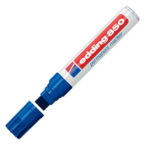 edding 850 Permanent Marker Pen Chisel Tip - Industrial Strength, Waterproof & Fade-Proof - Ideal for Labeling, DIY Projects & Warehouse Use