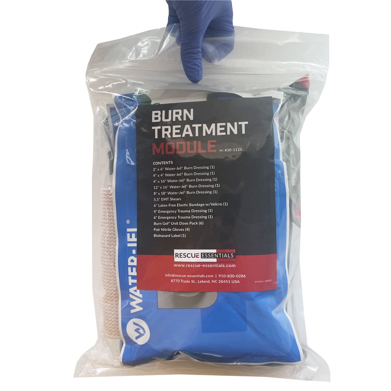 Rescue Essentials Burn Treatment Kit - First Aid for Burns, Scalds & Skin Injuries - Essential for Home, Camping & Emergency Preparedness