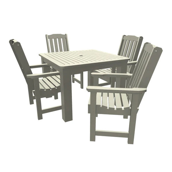 Lehigh 5-Piece Square Patio Dining Set - Outdoor Furniture for Garden, Backyard, and Poolside Relaxation