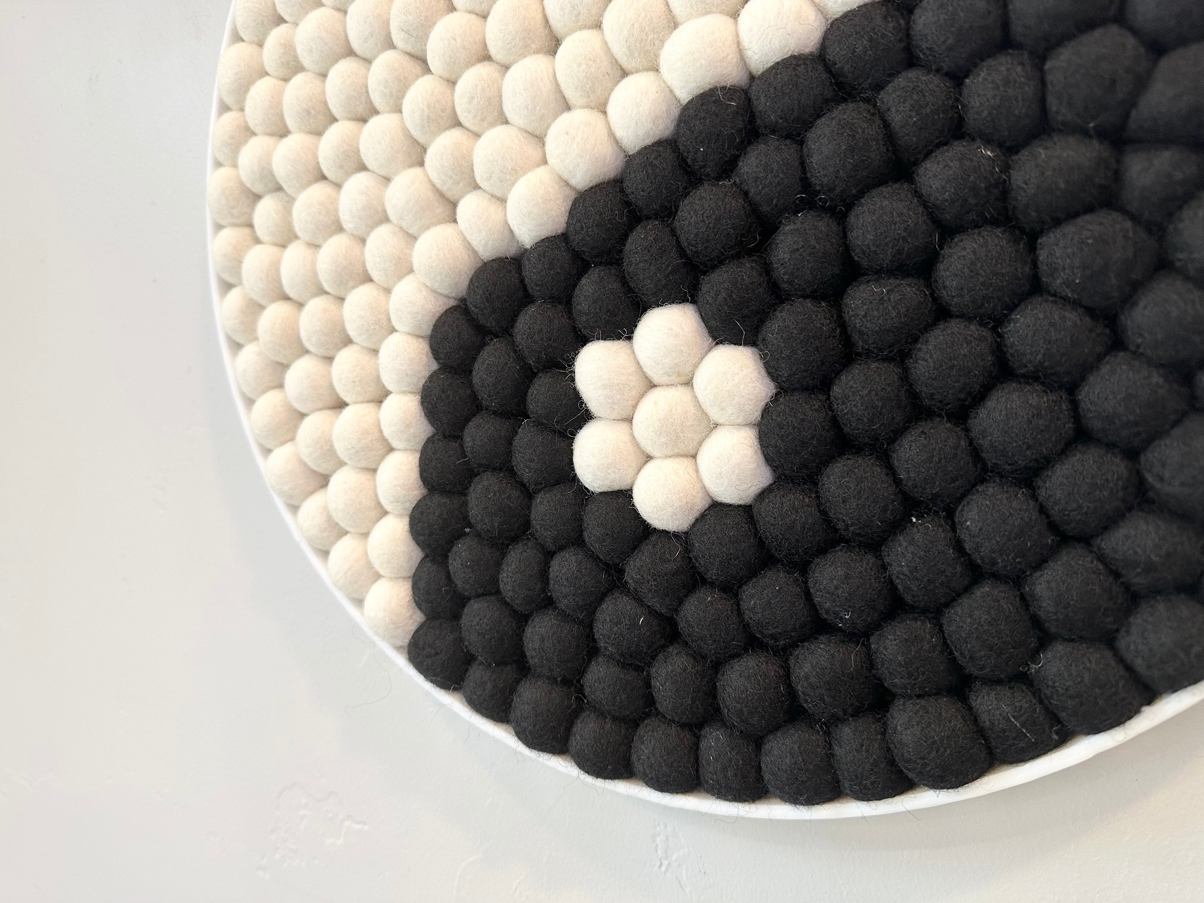Yin Yang Wall Hanging Decor - Handmade Spiritual Home Decoration for Bedroom, Living Room & Meditation Space | Feng Shui Harmony & Zen Style