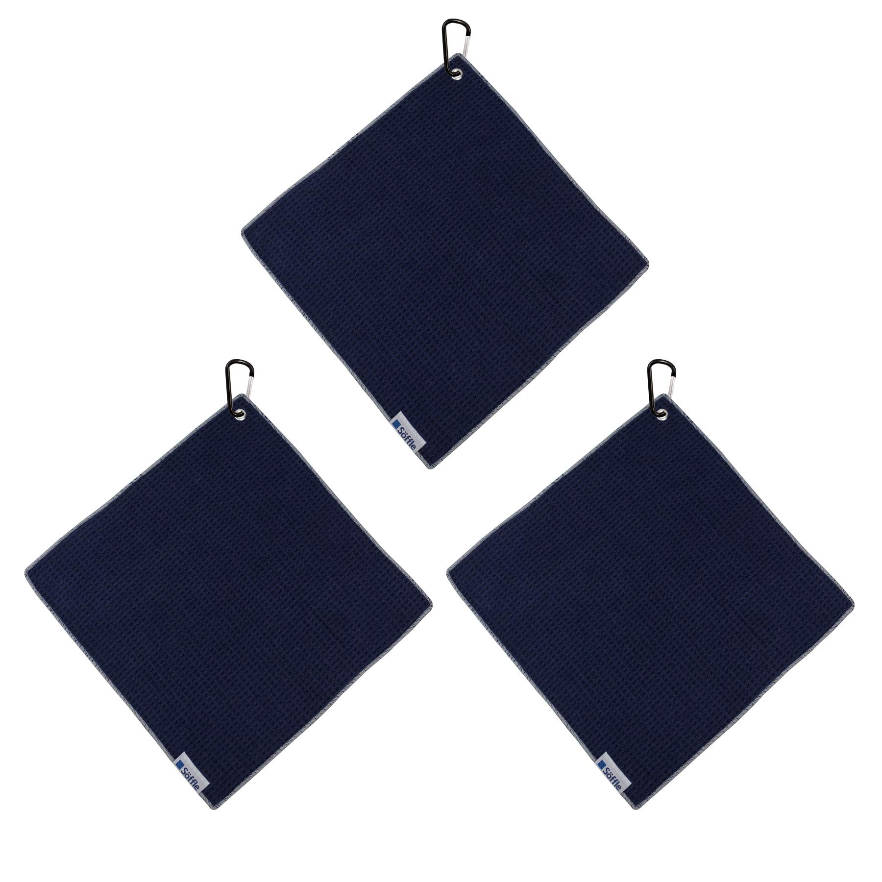 Premium Waffle Golf Towels 3-Pack - 16