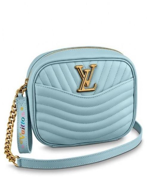 Louis Vuitton New Wave Camera Bag in Bleu Porcelaine - Stylish Crossbody Bag for Women, Perfect for Travel, Date Night & Everyday Use