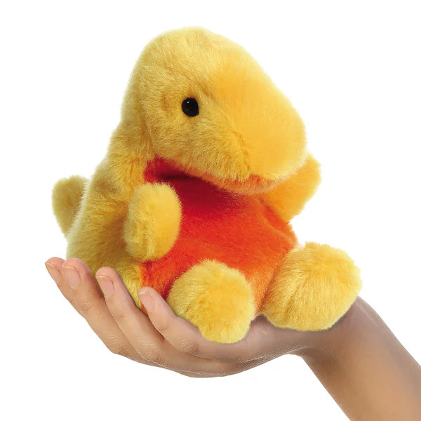Palm Pals Thunder Bronto Dinosaur Plush Toy - Soft & Cuddly Stuffed Animal for Kids, Perfect for Playtime, Gifts & Nursery Decor