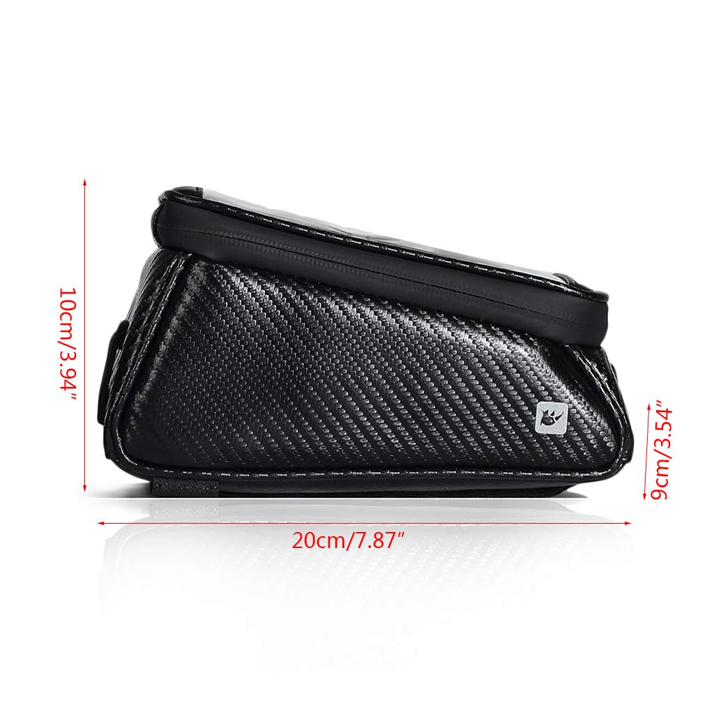Rhinowalk Waterproof Bike Frame Bag - Stable Top Tube Bag for Cycling