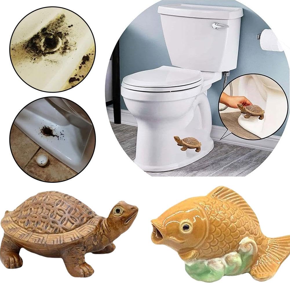 Decorative Fish Ceramic Toilet Bolt Covers & 24 Empty DIY Fillable Advent Calendar Boxes - Perfect for Bathroom Upgrades and Christmas Countdown Decorations