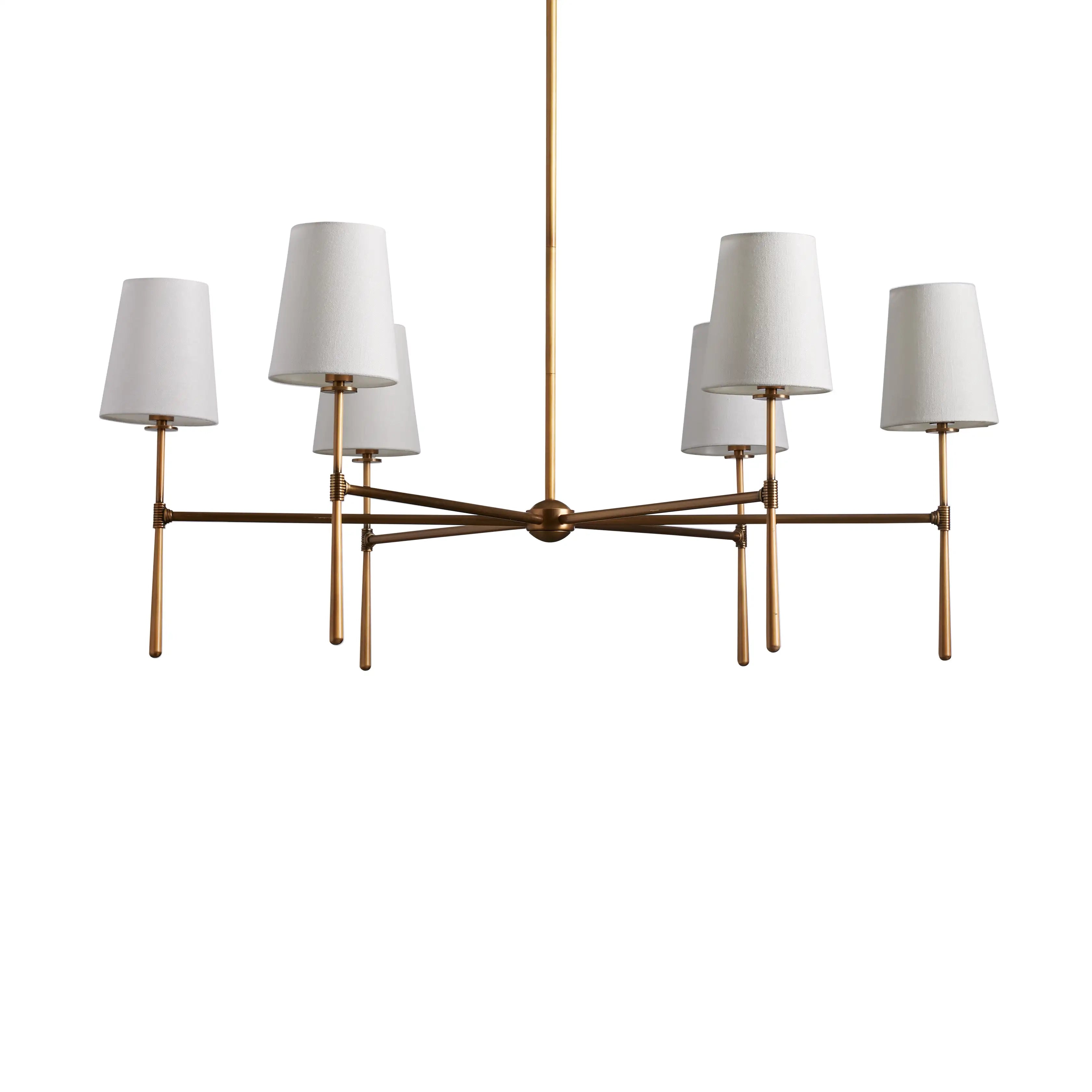 Rhodes Round Chandelier - Modern Crystal Ceiling Light Fixture for Dining Room, Bedroom & Living Room Decor