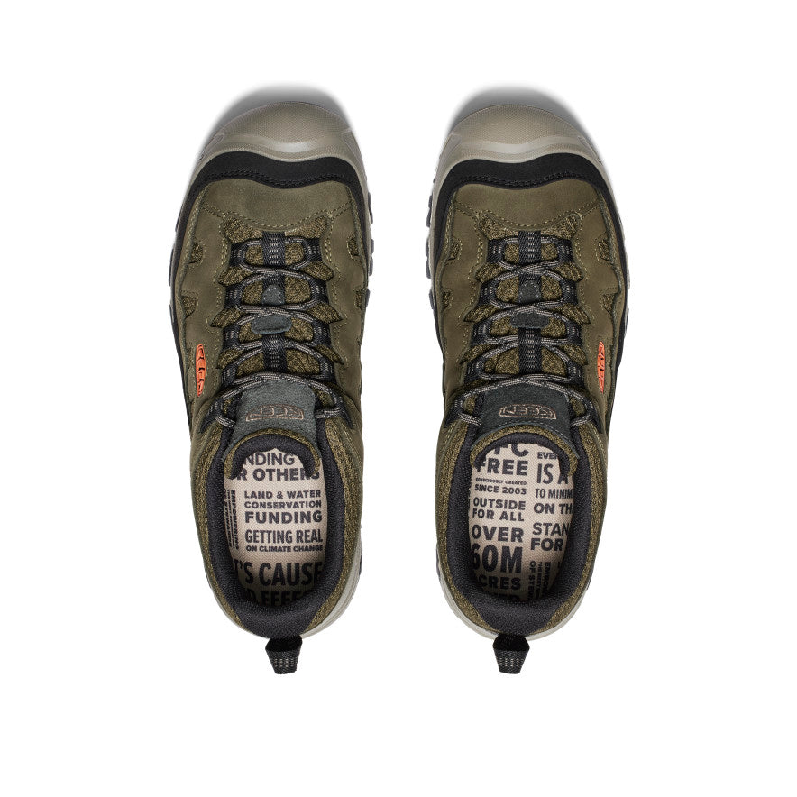 Men's Targhee IV Vented Hiking Shoes - Breathable Waterproof Trail Running Shoes for Outdoor Adventures in Dark Olive/Gold Flame | Perfect for Hiking, Camping & Backpacking
