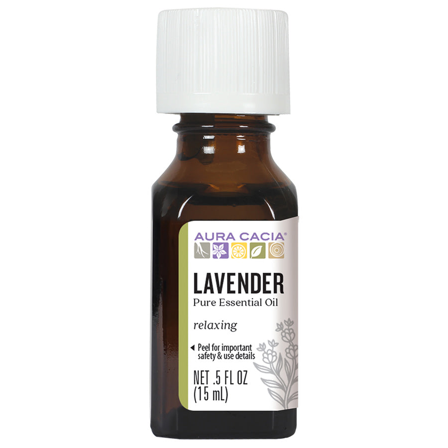 Pure Lavender Essential Oil - 0.5 oz (15ml) for Aromatherapy, Relaxation & Skin Care | Natural Stress Relief & Sleep Aid