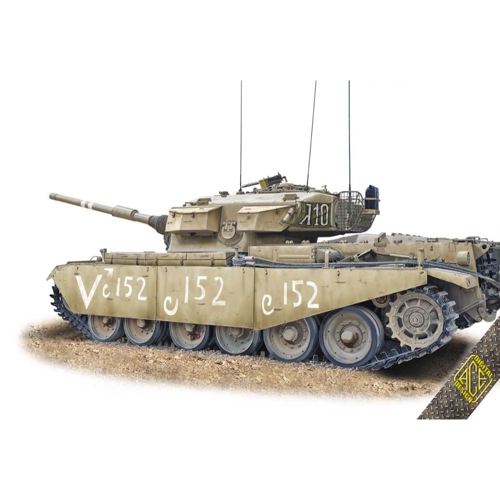 1/72 Scale Ace Models 72439 Centurion Shot Kal IDF Tank - 1973 Israeli Military Model Kit for Collectors & Hobbyists | Perfect for Dioramas, Wargaming & Historical Displays