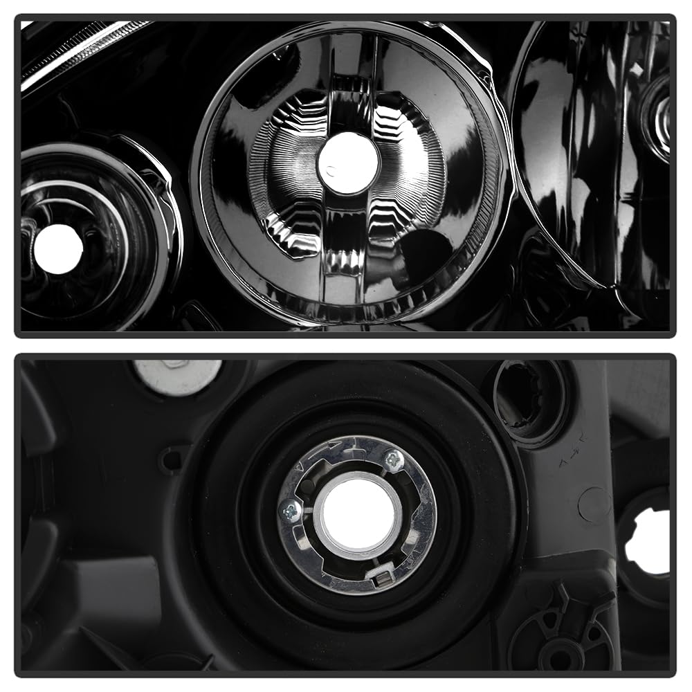 xtune Aftermarket Halogen Headlights for 2005-2006 Acura RSX - OEM Style Black Headlamps | Perfect for Night Driving & Car Upgrades