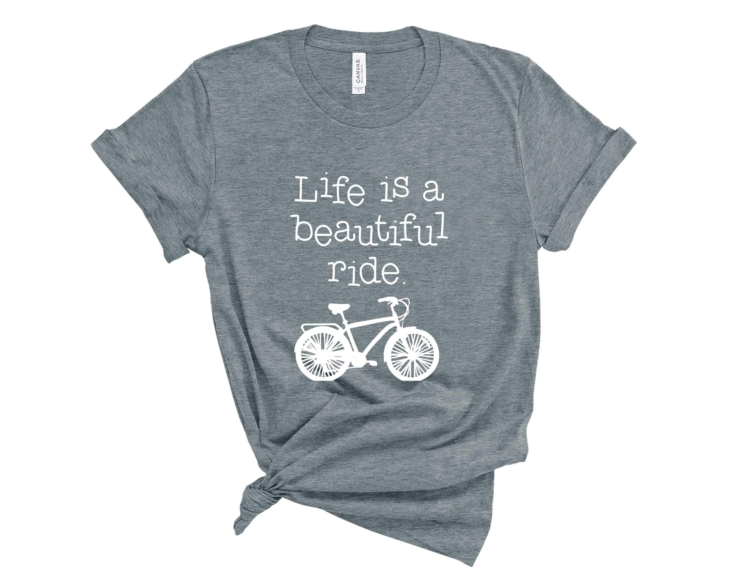 Life is a Beautiful Ride Unisex T-Shirt - Bike & Bicycle Lover Graphic Tee for Men & Women - Perfect for Cycling Enthusiasts & Outdoor Adventures