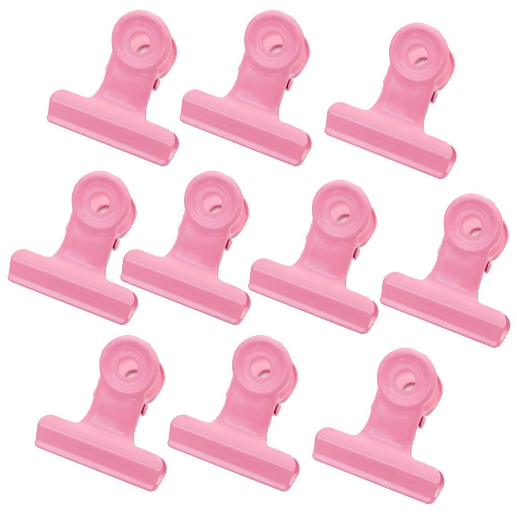 20pcs Pink Metal Hinge Clips - Heavy Duty Paper Clips, File Binder Clamps for Photos, Pictures, Documents - Perfect for Office, School, Home Organization & Craft Projects