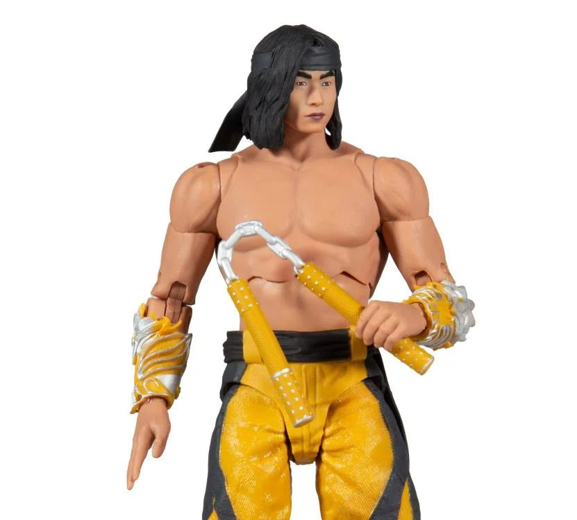 Mortal Kombat XI Liu Kang Fighting Abbot 6-Inch Collectible Action Figure - Video Game Character Model for Display & Combat Play