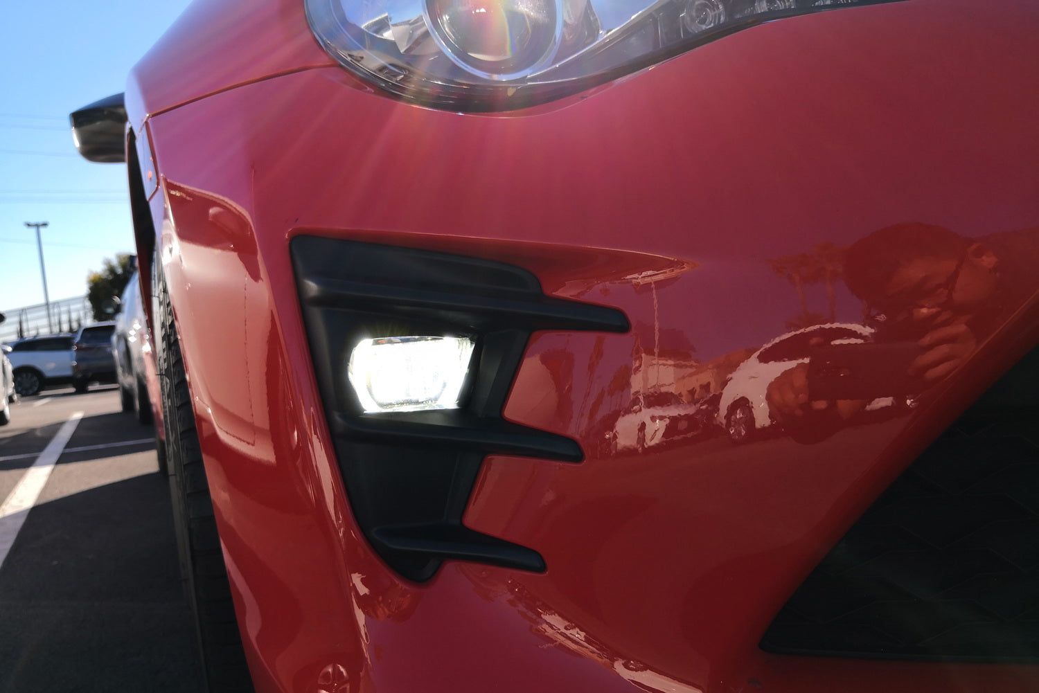 20W CREE LED DRL Fog Lights with Bezel Cover & Wiring Harness - Compatible with 2017-2021 Toyota 86 | High Visibility Daytime Running Lights for Enhanced Safety & Style