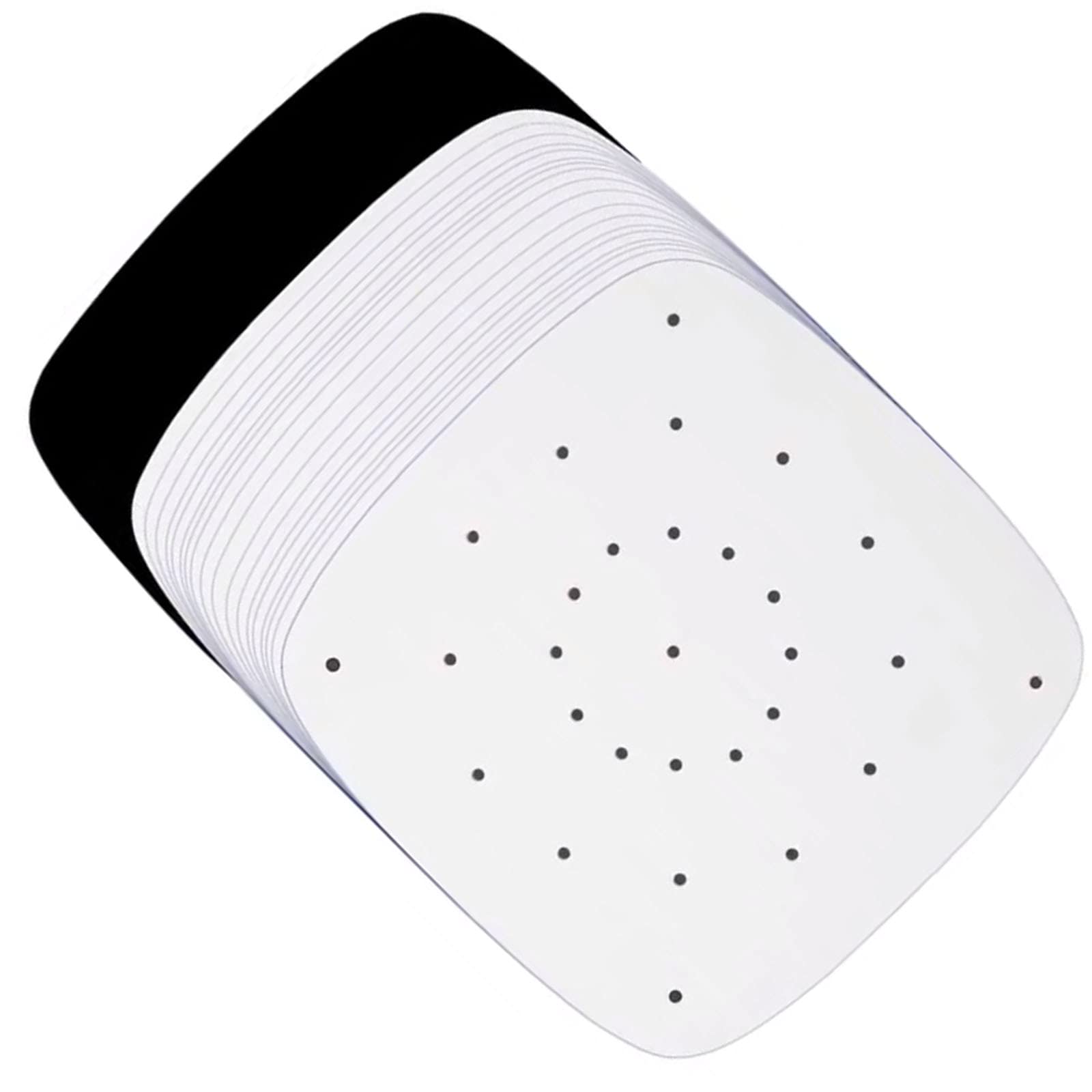 100PCS 9 Inch Air Fryer Liners - Non-Stick Rectangle Steamer Paper for Air Fryer & Steaming Basket | Perfect for Healthy Cooking, Meal Prep & Party Snacks
