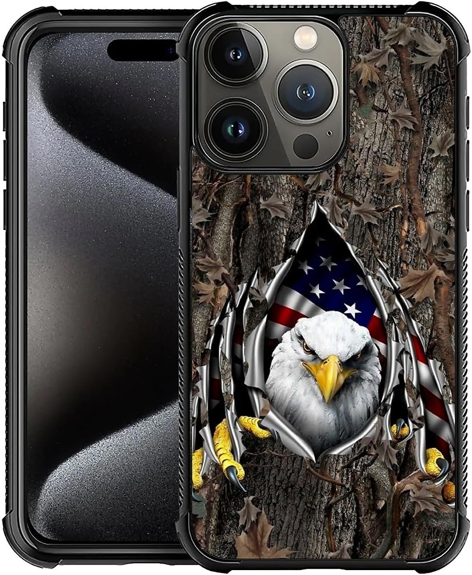 Premium Shockproof iPhone 16 Case - Wooden Cross & American Flag Design, Soft TPU Edges, Rugged Protective Cover | Patriotic Style for Everyday Protection & Outdoor Adventures | Compatible with iPhone 16