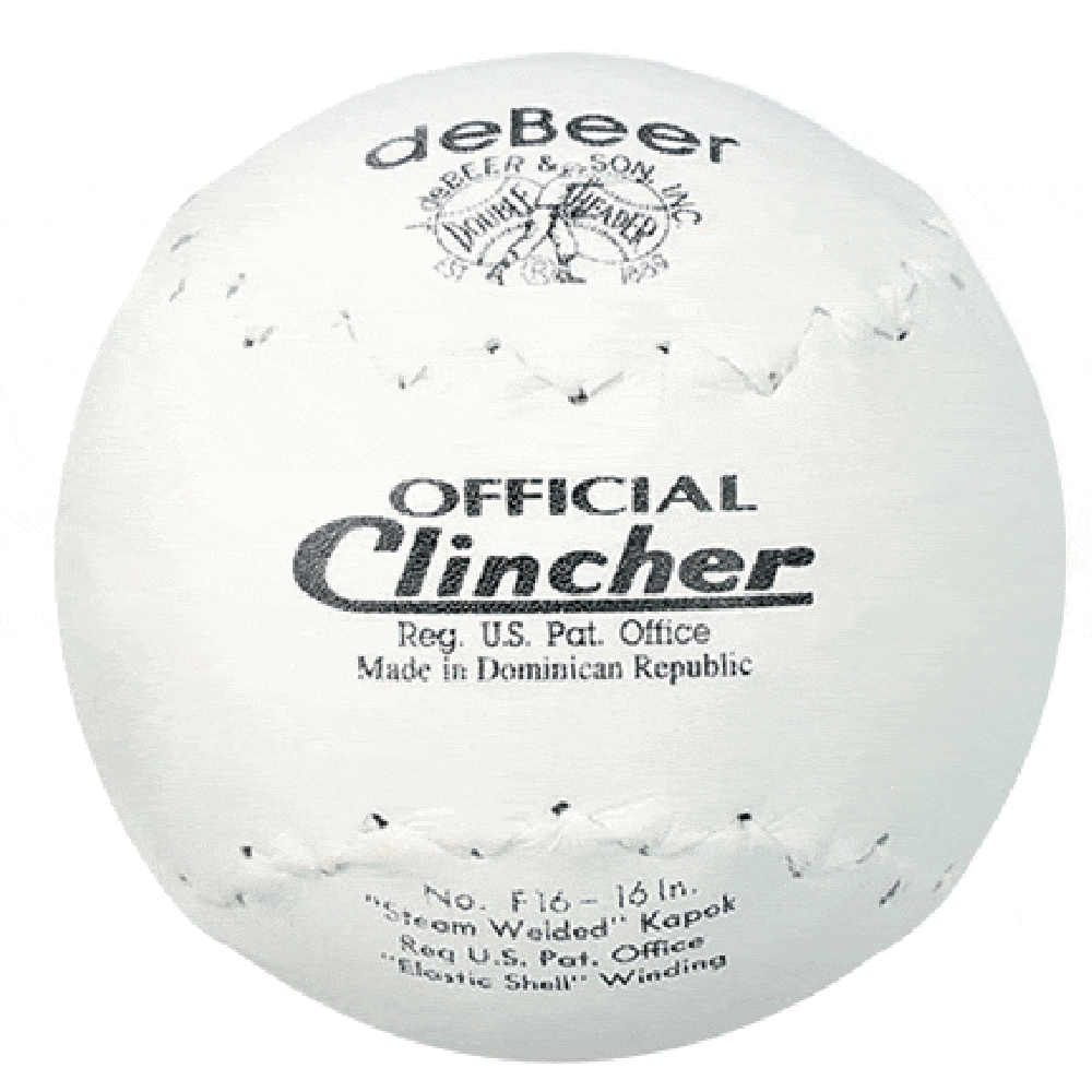DeBeer 16 Inch Softball - Official Size & Weight for Slow Pitch Games - Perfect for Recreational Leagues, Backyard Practice & Competitive Play