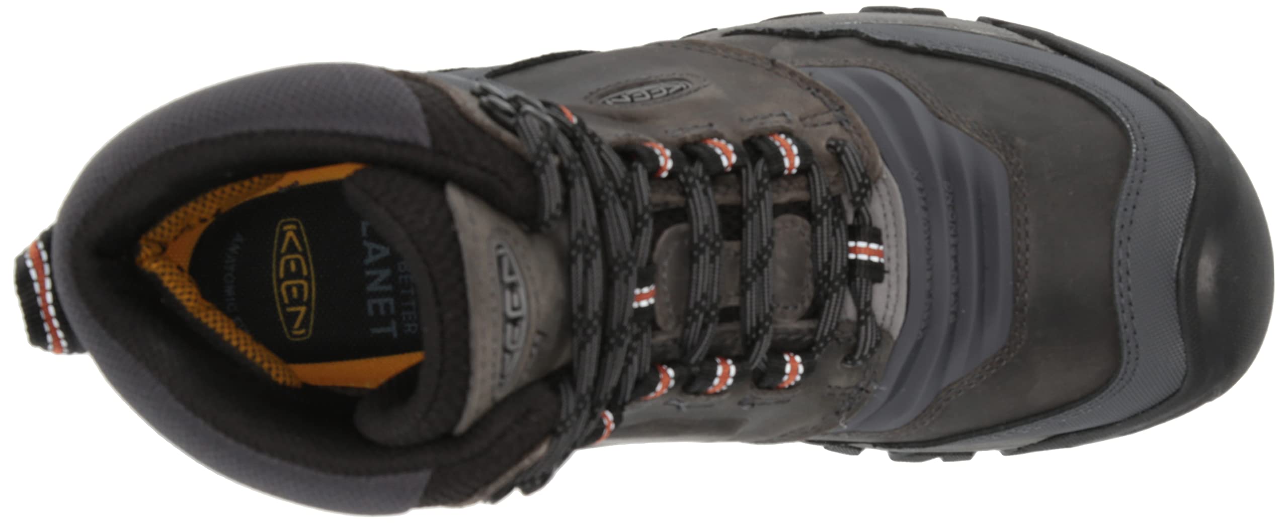 KEEN Men's Ridge Flex Mid Height Waterproof Hiking Boots - Lightweight & Durable Outdoor Footwear for Trekking, Camping & Mountain Adventures