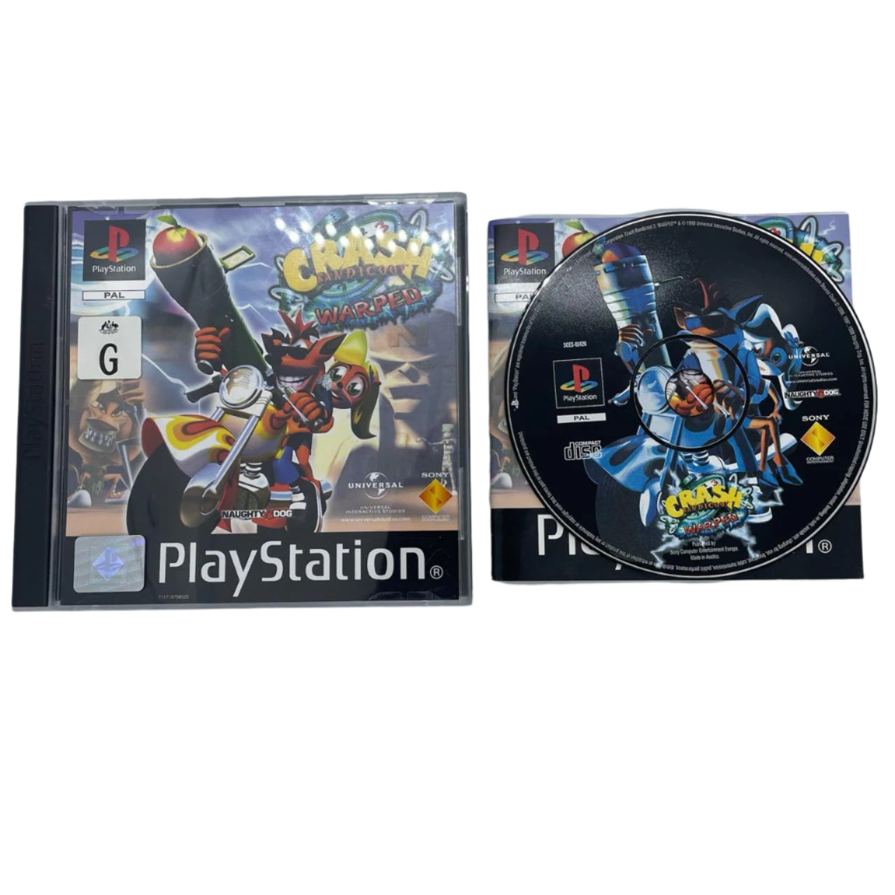 Crash Bandicoot 3 Warped PS1 Game for Playstation 1 - Complete with Original Manual (PAL Version) - Perfect for Retro Gaming Collectors & Classic PlayStation Enthusiasts