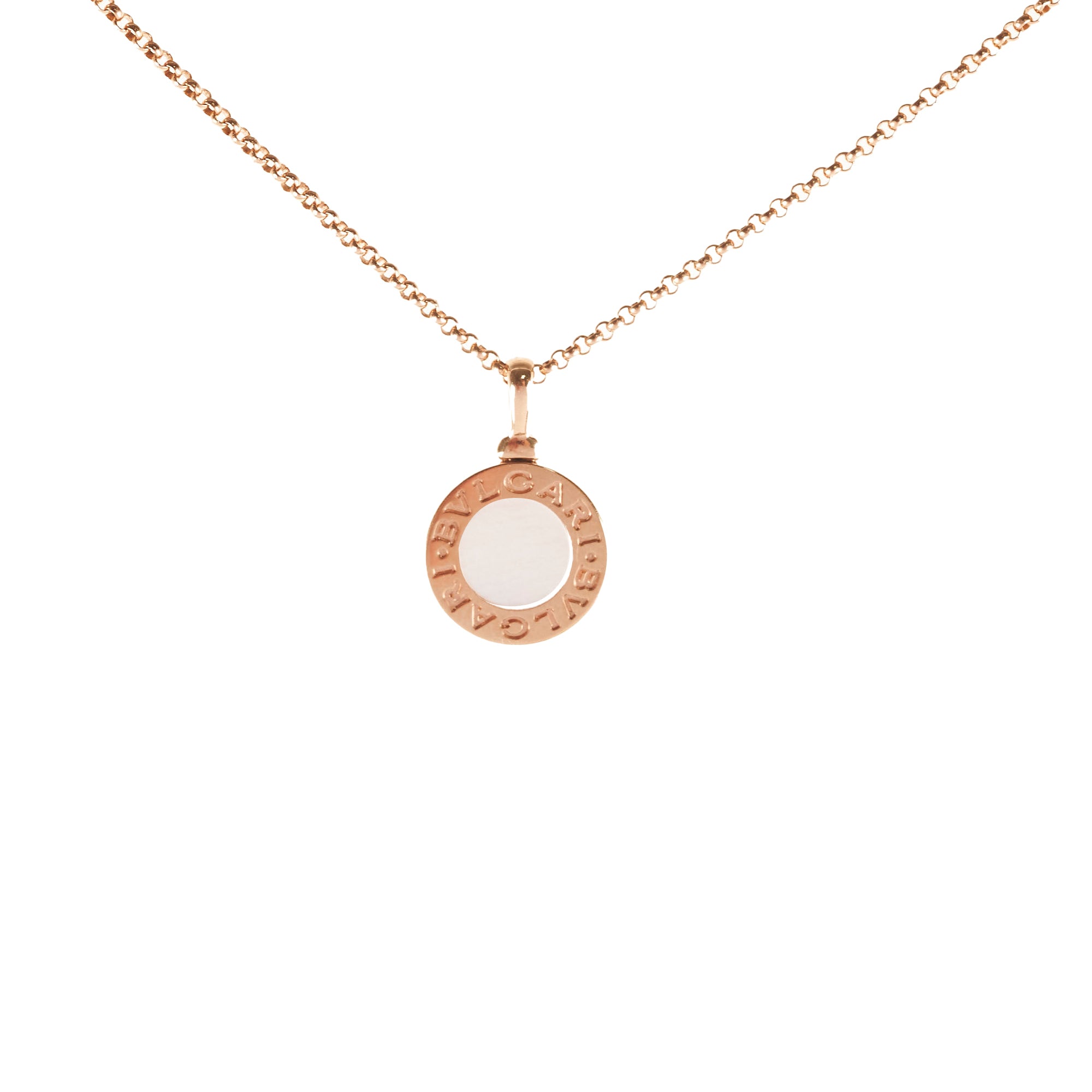 Bvlgari Mother of Pearl Rose Gold Necklace for Women - Elegant Jewelry Gift for Birthday, Anniversary & Special Occasions