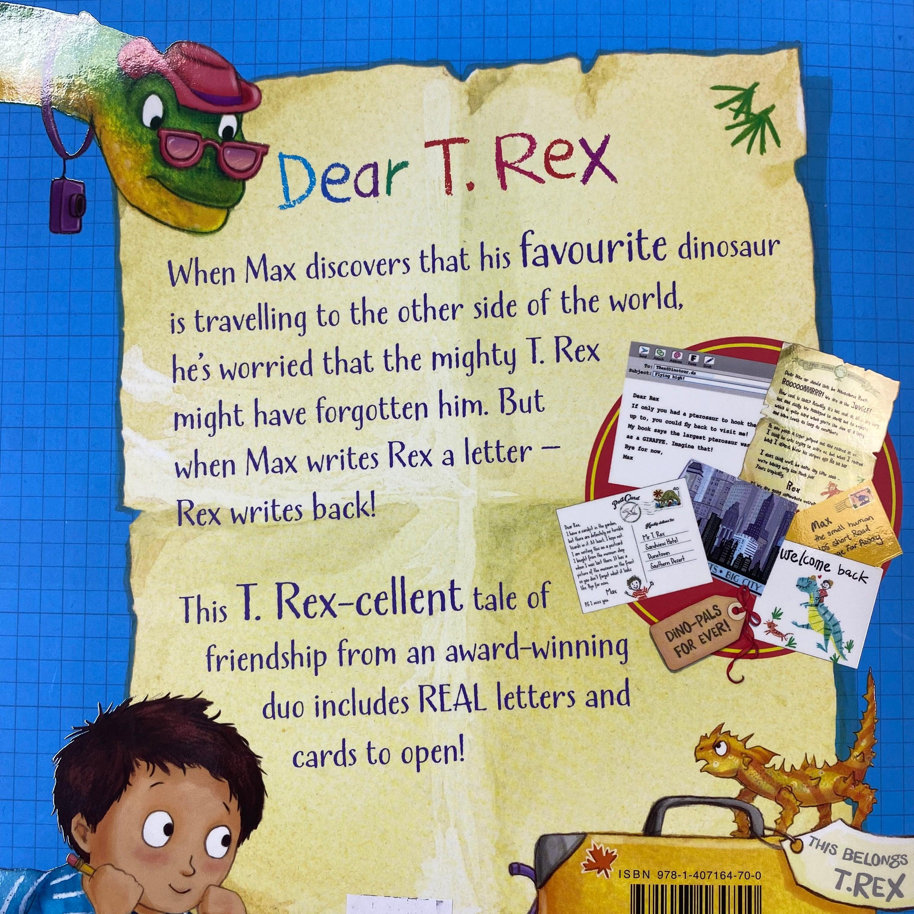 Dear Dinosaur T. Rex On Tour With REAL Letters to Read! - Interactive Dinosaur Toy for Kids with Educational Letters, Perfect for Birthday Gifts & Early Learning Playtime