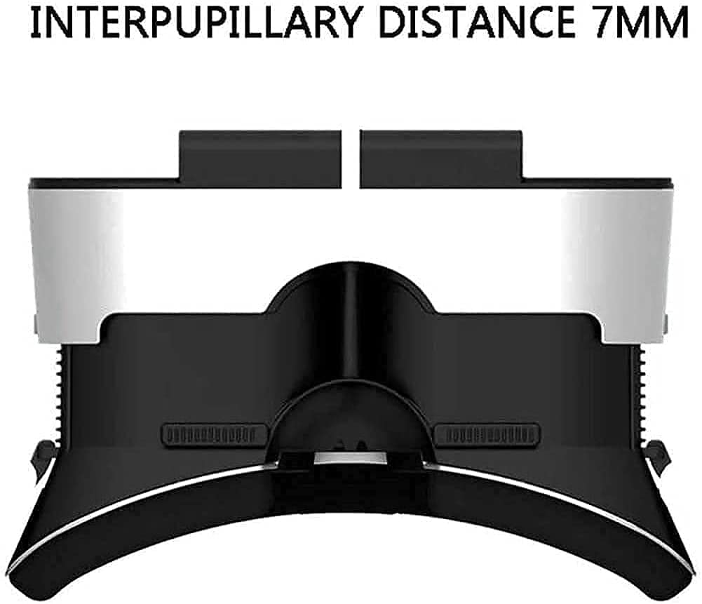 3D VR Glasses Headset for Smartphones 4.7-6.0 Inch - Adjustable Comfortable Virtual Reality Goggles for Mobile Games & Movies - Perfect Gift for Kids & Adults (Black) - Ideal for Home Entertainment, Gaming, and VR Experiences