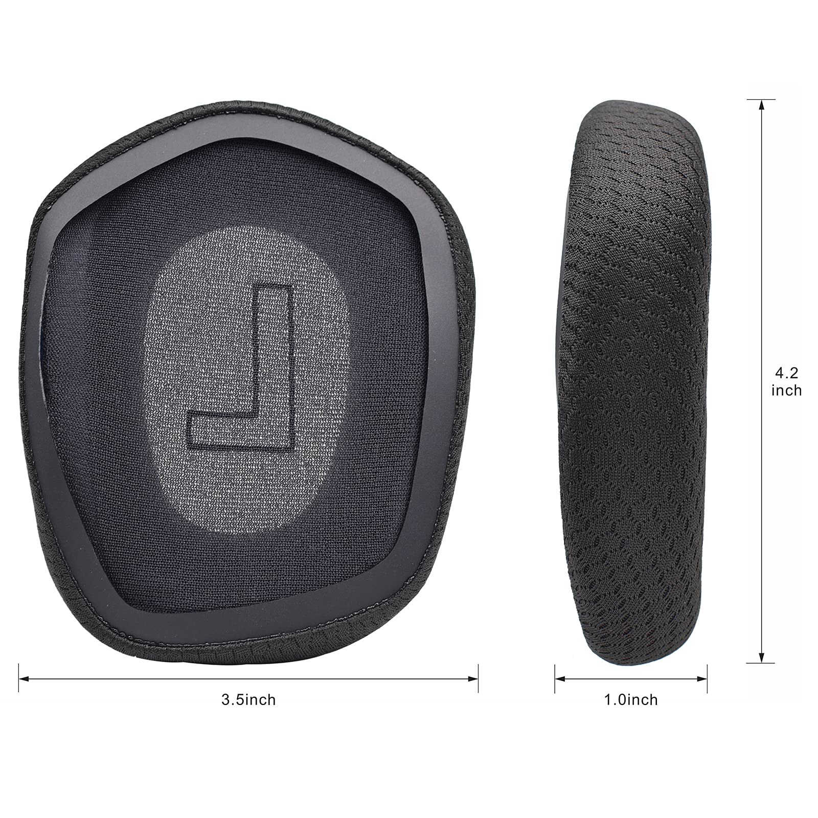 MOLGRIA Replacement Ear Pads Cushion for Logitech G733 Wireless Gaming Headset - Soft Fabric Earpads (Black) - Perfect for Long Gaming Sessions & Noise Isolation