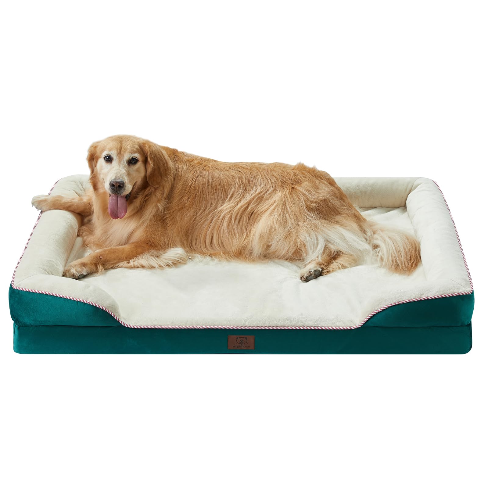 Orthopedic Dog Bed for Large Dogs - Waterproof Pet Sofa with Removable Washable Cover, Medium Support Bed with Raised Sides - Perfect for Elderly Dogs & Joint Pain Relief in Living Room or Bedroom