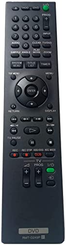 Universal Replacement Remote Control Compatible with Sony RDR-VX525, RDR-VX555, RDR-VXD655, SDR-VX525, RMT-D247P, D250P, D251P, D224P, D258P - for TV, DVD, HDD Recorder & Player - Perfect for Home Entertainment System