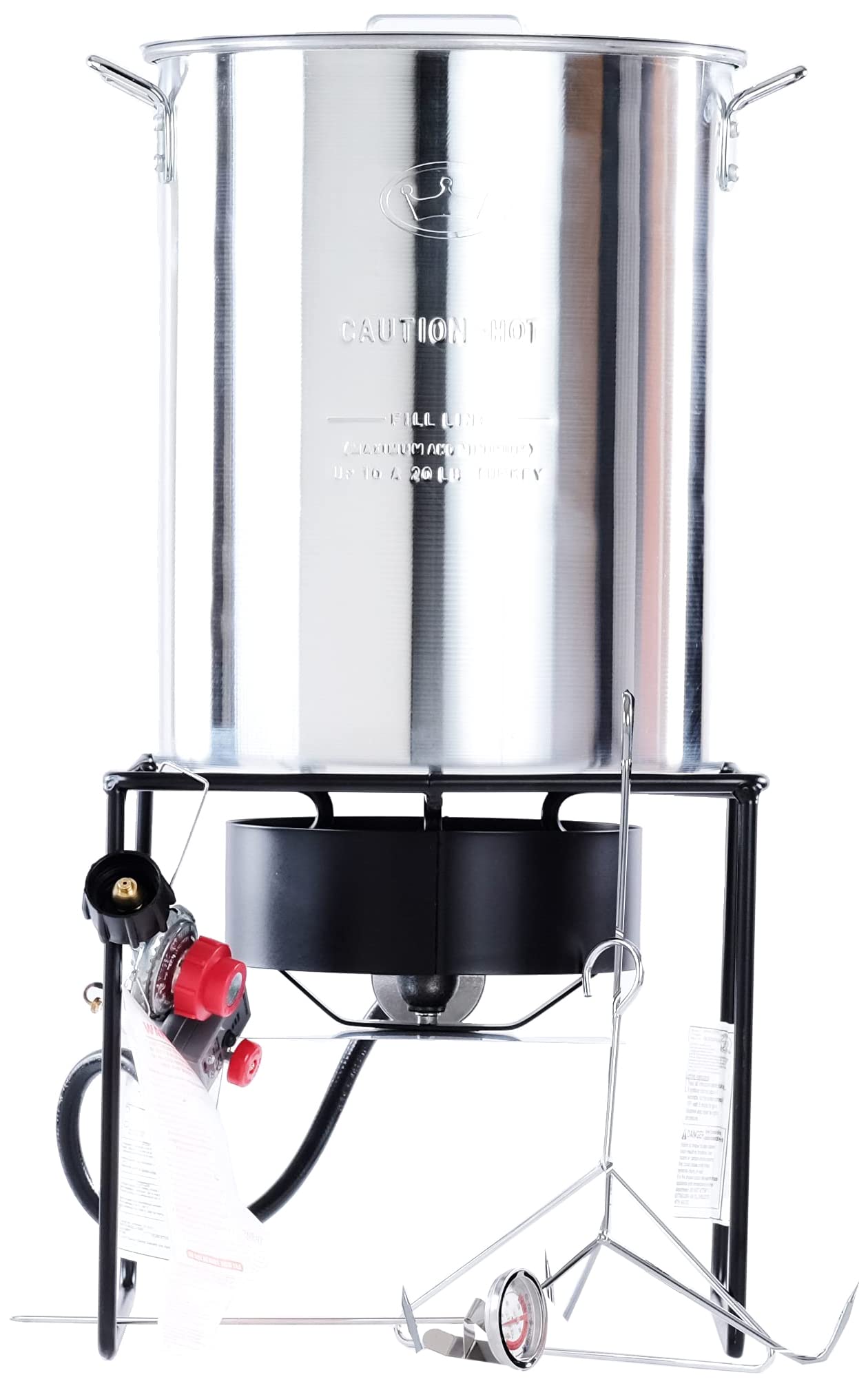 Turkey Fryer King Kooker 12RTFA 29Qt Propane Outdoor Cooker with Battery Timer - Perfect for Thanksgiving, Backyard BBQs & Outdoor Cooking Events