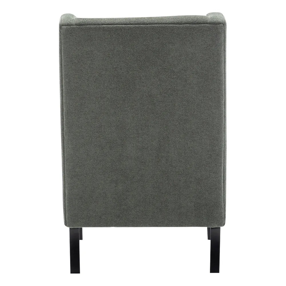 Gable Occasional Chair - Winter Moss Chenille Upholstered Accent Chair for Living Room, Bedroom & Office | Cozy Modern Seating with Soft Fabric