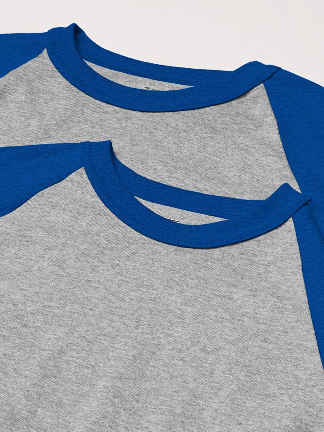 Soffe Men's Classic Heathered Baseball T-Shirt - Comfortable Cotton Tee for Casual Wear, Sports & Outdoor Activities