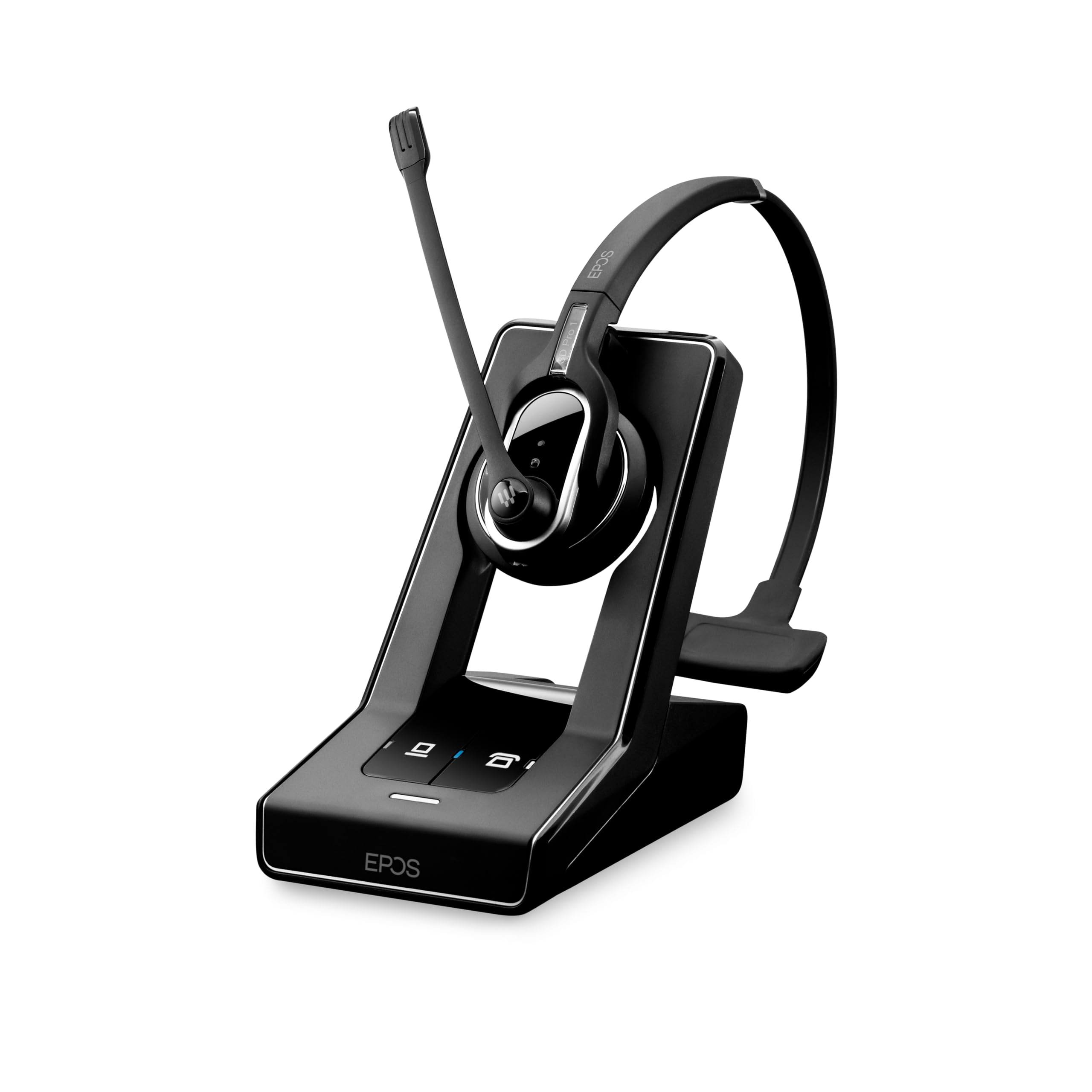 Sennheiser SD Pro 1 ML Wireless DECT Headset - Single-Sided Office Headset with Ultra Noise-Cancelling Mic, Multi-Connectivity for Desk Phones & Skype for Business Certified (Black) | Perfect for Remote Work, Call Centers & Professional Business Communications
