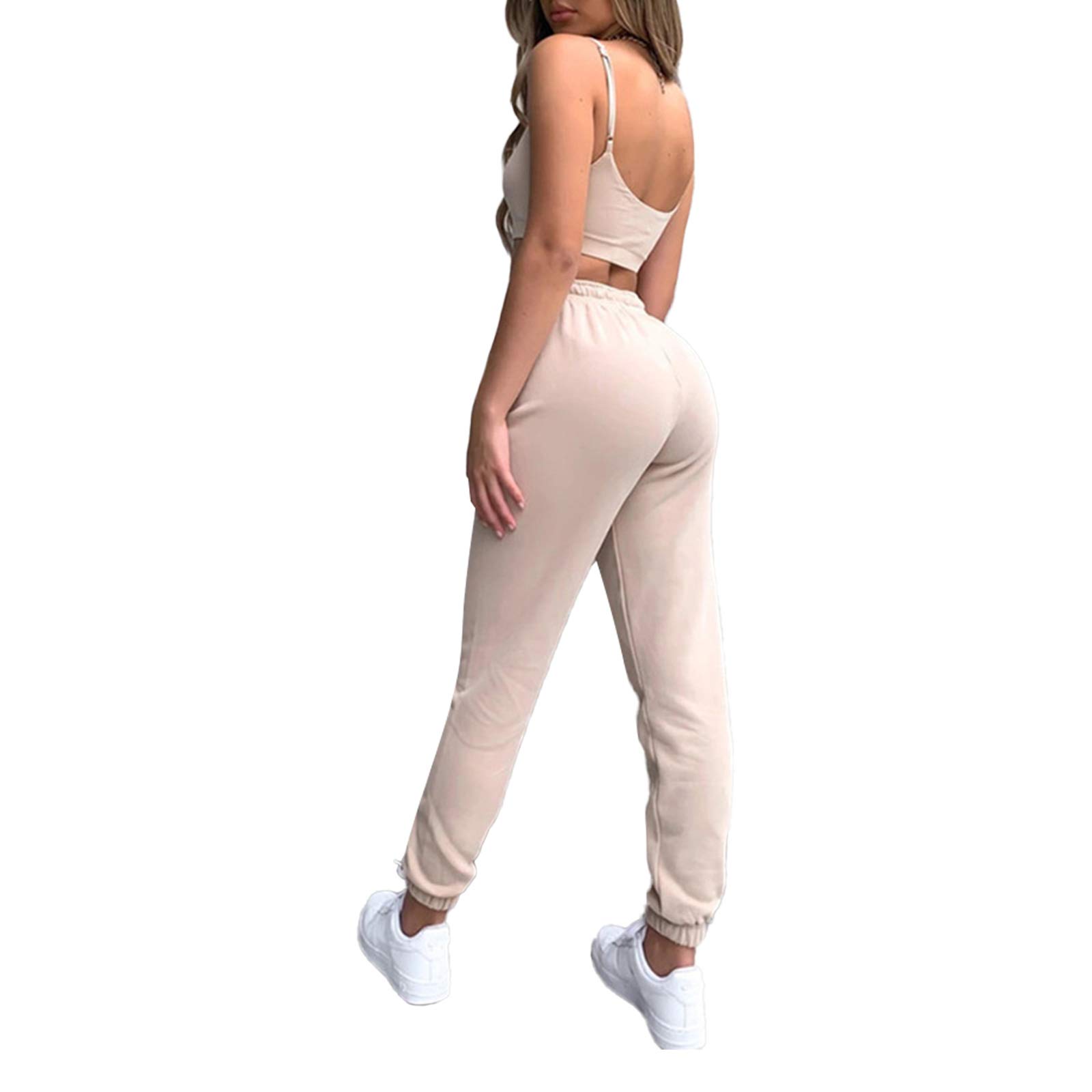 Women's High Waisted Jogger Pants - Summer Workout Yoga Sweatpants with Cinched Bottom for Teen Girls & Women | Casual Lounge, Gym, Running & Travel