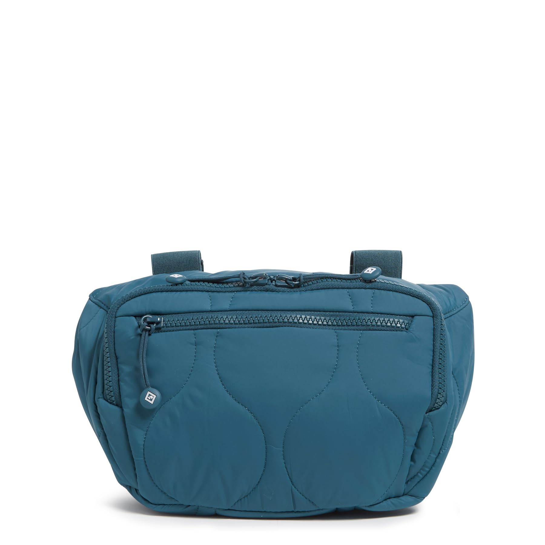 Vera Bradley Women's Lightweight Crossbody Sling Bag - Adjustable Belt Bag for Travel, Running & Daily Use | Peacock Feather Print | One Size Fits All | Perfect for Gym, Shopping & Outdoor Activities