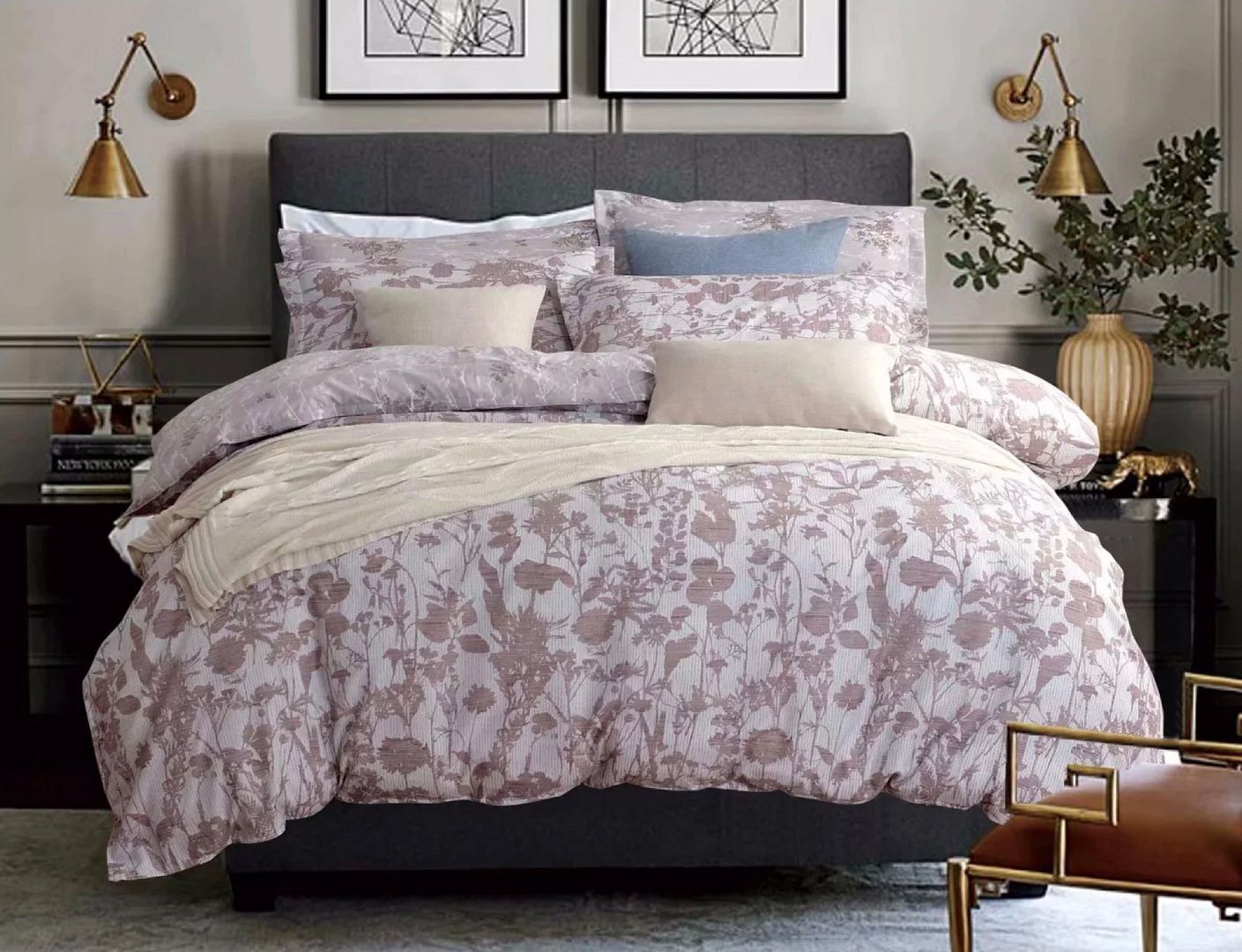 Joey Queen Size Quilt Cover Set - Soft Luxury Duvet Cover & Pillowcases - Perfect for Bedroom Decor & Cozy Sleep