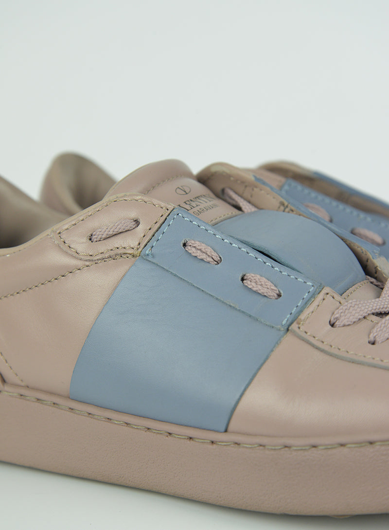 Valentino Tortora Leather Sneakers - Size 39 | Luxury Italian Designer Shoes for Women | Perfect for Casual Wear & Street Style Fashion