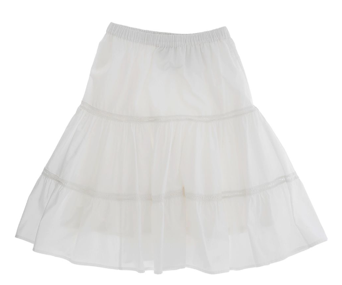 Ermanno Scervino Poplin Logo Skirt for Girls (Size 12A-16A) - Perfect for School, Parties & Special Occasions