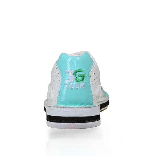 3G Women's Tour Ultra/C White & Mint Right Hand Bowling Shoes - Perfect for League Play & Professional Tournaments