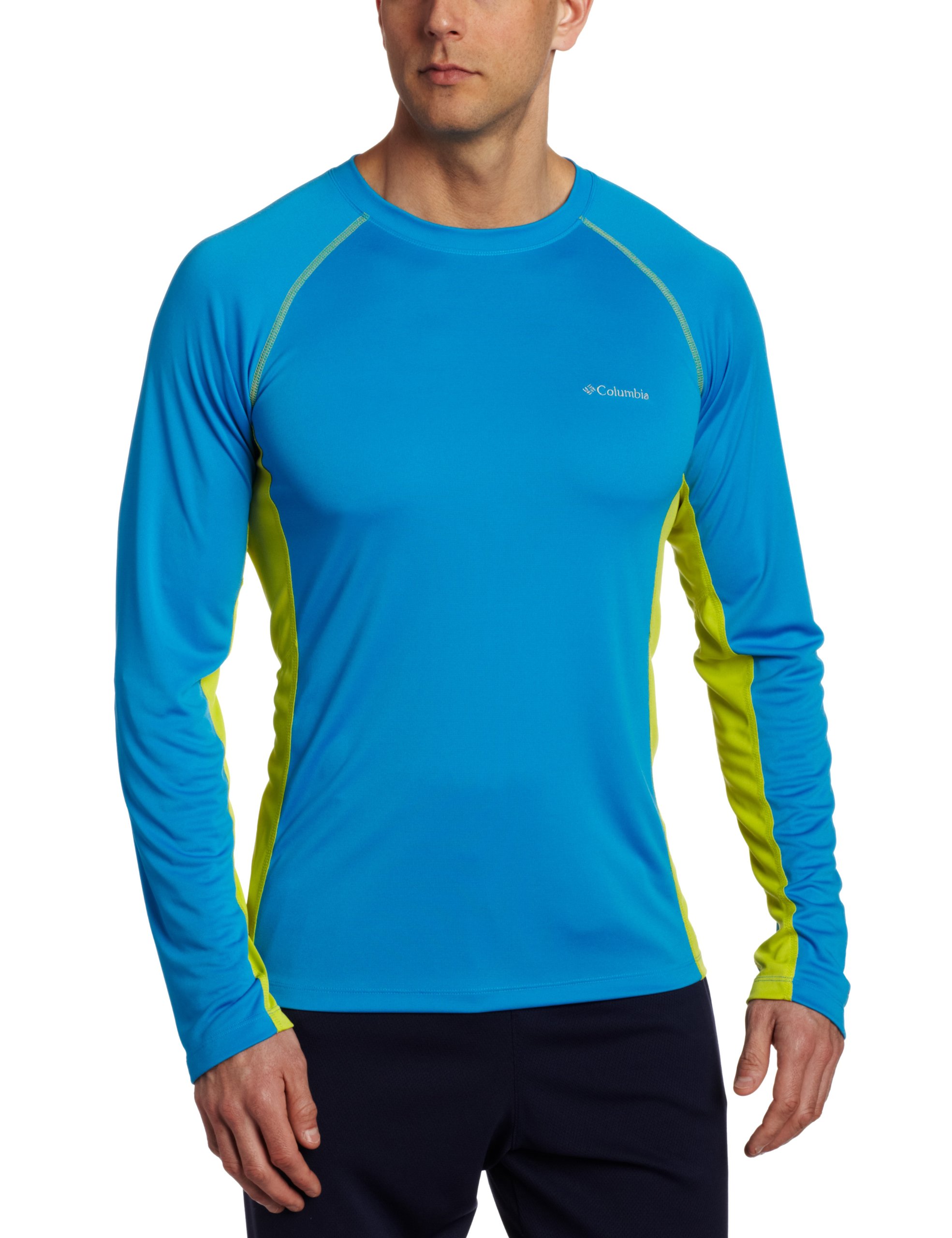 Columbia Men's Insight Ice Long Sleeve Crew Shirt - Moisture-Wicking, UPF 50+ Sun Protection for Hiking, Camping & Outdoor Activities