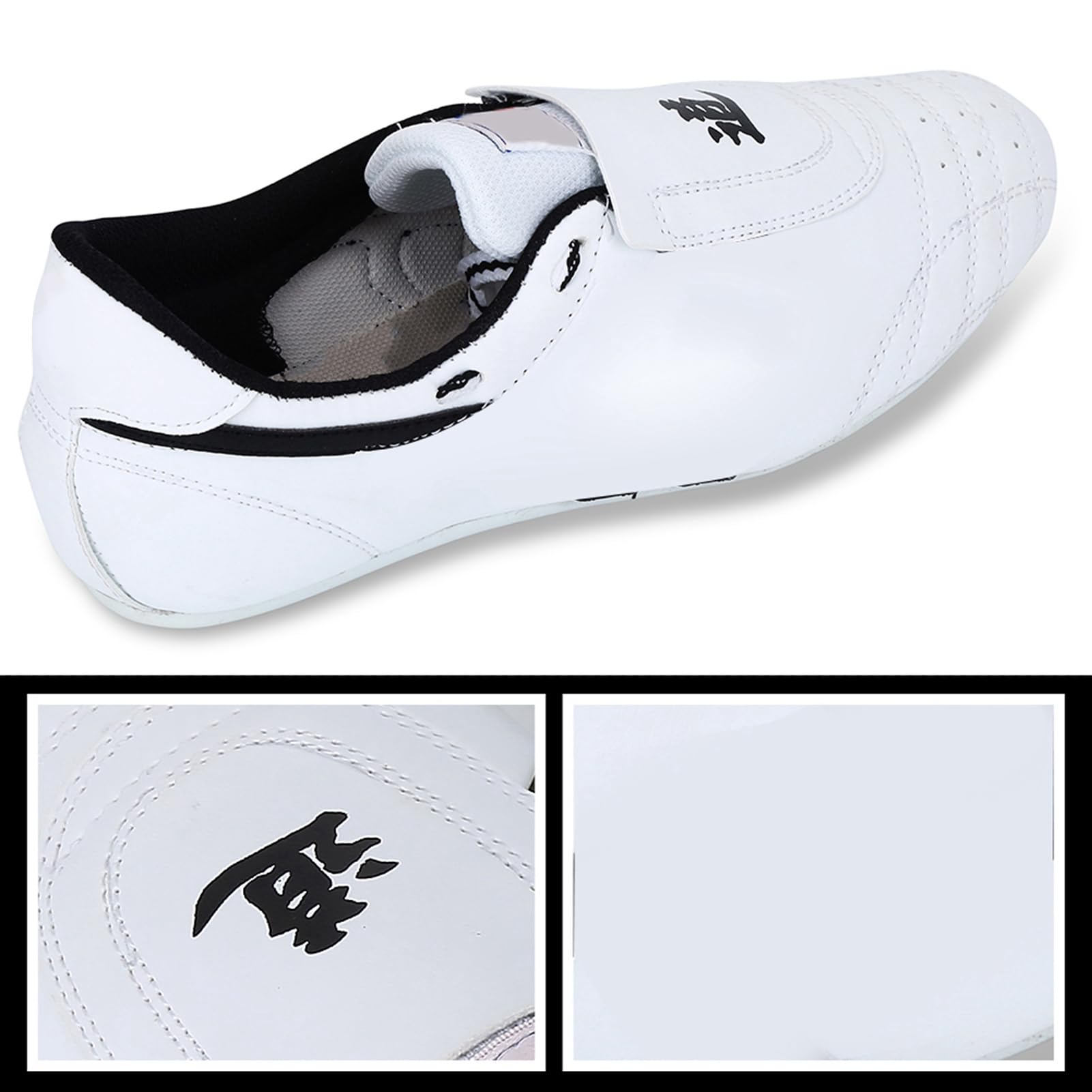 Premium Taekwondo Shoes for Men, Women & Kids - Lightweight Martial Arts Training Shoes for Taekwondo, Boxing, Kung Fu & Tai Chi - Black Combat Sports Shoes (Size 42) - Ideal for Dojo Training, Competition & Fitness Workouts