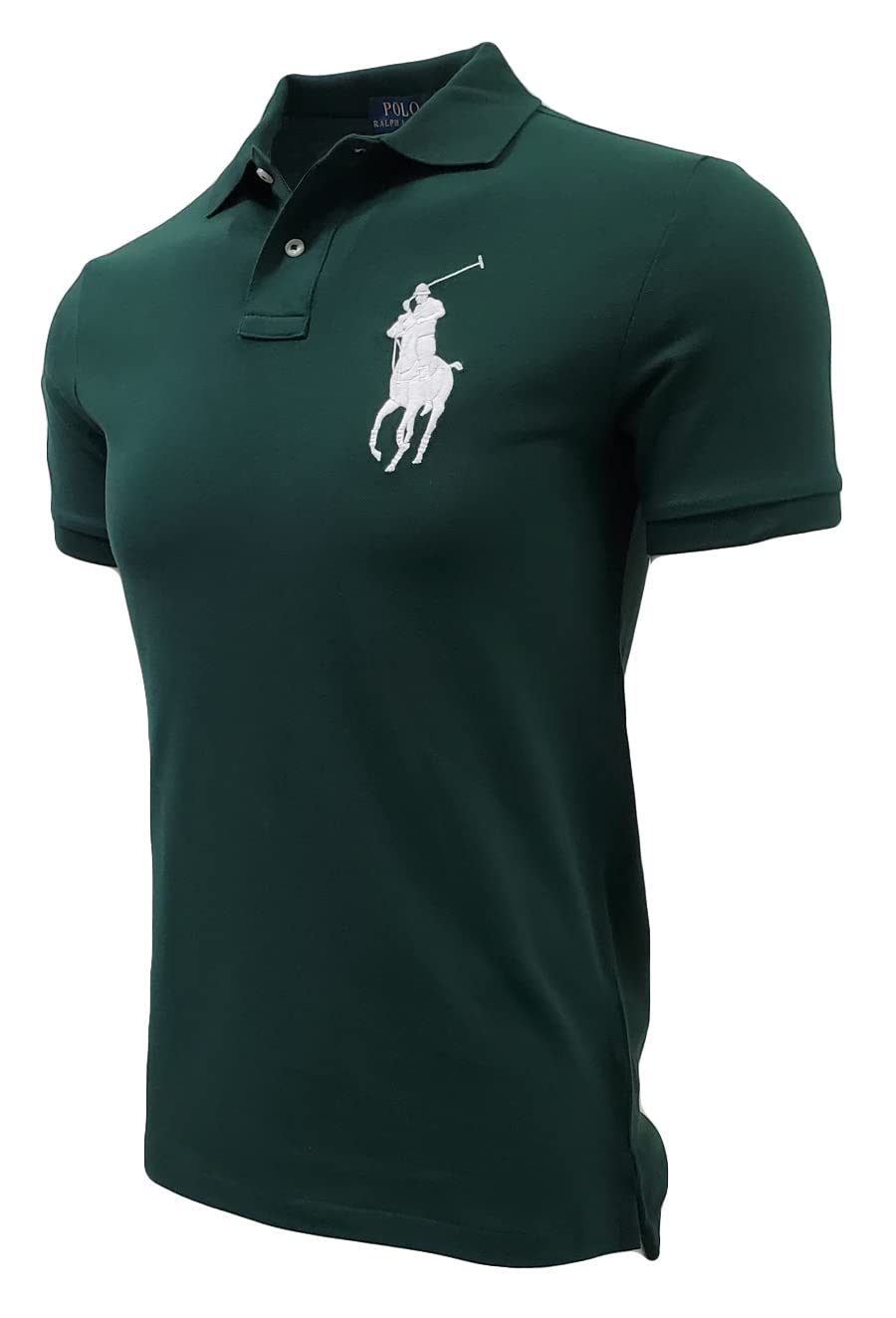 Ralph Lauren Men's Custom Slim Fit Big Pony Logo Polo Shirt - Classic Cotton Casual Shirt for Work, Golf & Everyday Wear